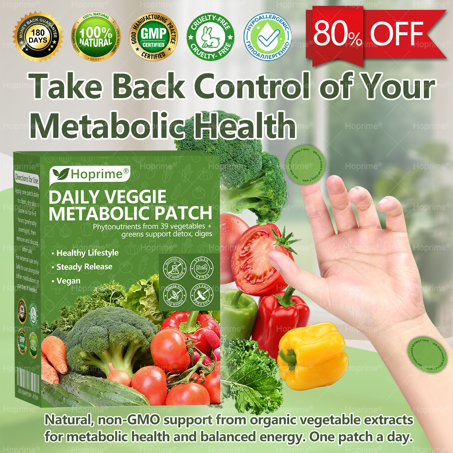 ๐๐จ๐ฆ๐ฉ๐ฅ๐๐ญ๐ Your Routine with Daily Vegetable Metabolic Patch (Powered by phytonutrients from 39 vegetables & greens๐ฅฆ)