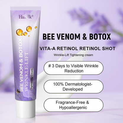 Himilk® Bee Venom & Botox Wrinkle-Lift Tightening Cream 🐝 (Anti-Aging,Hydration, Skin Repair, Acne & Dark Spot Treatment, Wart & Mole Removal, Psoriasis Relief) 🌸