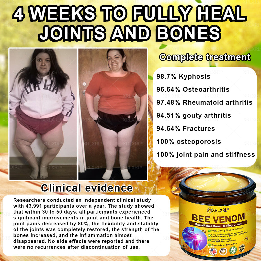 XRLXRL® Bee Venom Pain-Relief Bone Healing Cream ⏰(Specially for older adults)