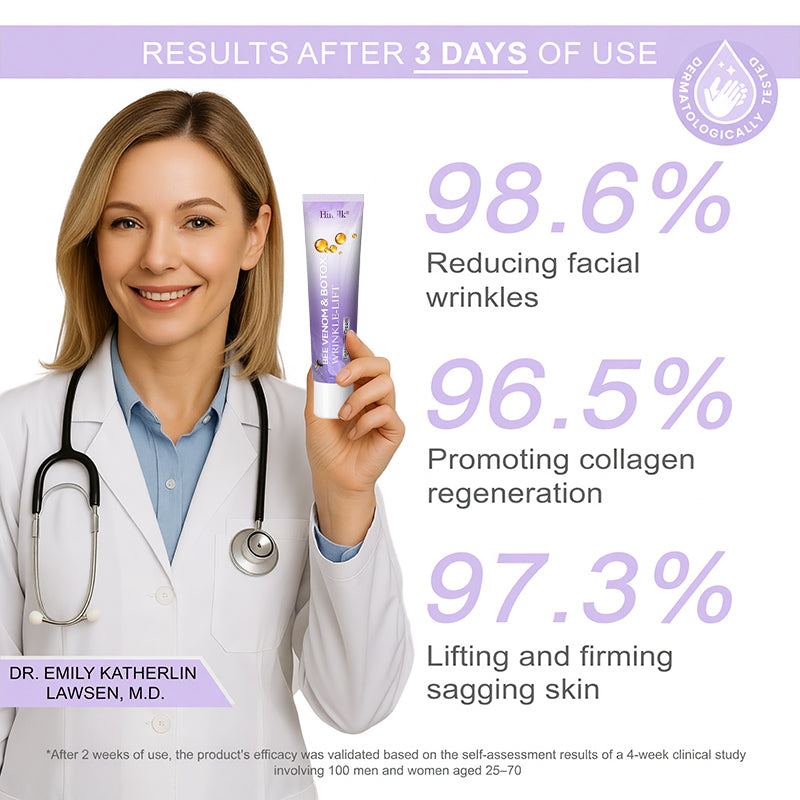 Himilk® Bee Venom & Botox Wrinkle-Lift Tightening Cream 🐝 (Anti-Aging,Hydration, Skin Repair, Acne & Dark Spot Treatment, Wart & Mole Removal, Psoriasis Relief) 🌸