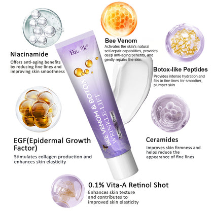 Himilk® Bee Venom & Botox Wrinkle-Lift Tightening Cream 🐝 (Anti-Aging,Hydration, Skin Repair, Acne & Dark Spot Treatment, Wart & Mole Removal, Psoriasis Relief) 🌸
