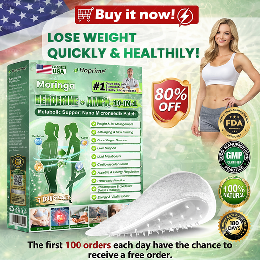 Hoprime® Only 10 boxes left! Grab 30% OFF today and see realresults in 1-3 weeks,A lighter, more energized you is just one patch a day away.Don't miss it - this offer won't return until next year.Act fast! 180-daymoney-back guarantee.