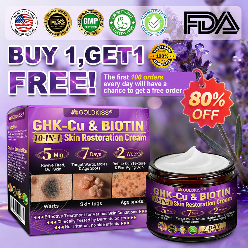𝐆𝐎𝐋𝐃𝐊𝐈𝐒𝐒® --Only 10 jars! Grab an exclusive 30% discount now! Keep your skin youthful and glowing in just 1 to 3 weeks. Don’t miss your chance—this offer won’t come around again until next year. Act fast! 180-day money back guarantee!