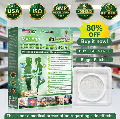 𝐏𝐡𝐲𝐬𝐢𝐜𝐢𝐚𝐧-𝐅𝐨𝐫𝐦𝐮𝐥𝐚𝐭𝐞𝐝 🧑‍⚕️| Hoprime® Moringa · Berberine × AMPK+ 10-in-1 Metabolic Support Nano Microneedle Patch — ✅ 𝐄𝐱𝐩𝐞𝐫𝐢𝐞𝐧𝐜𝐞 𝐕𝐢𝐬𝐢𝐛𝐥𝐞 𝟕-𝐃𝐚𝐲 𝐑𝐞𝐬𝐮𝐥𝐭𝐬 💐