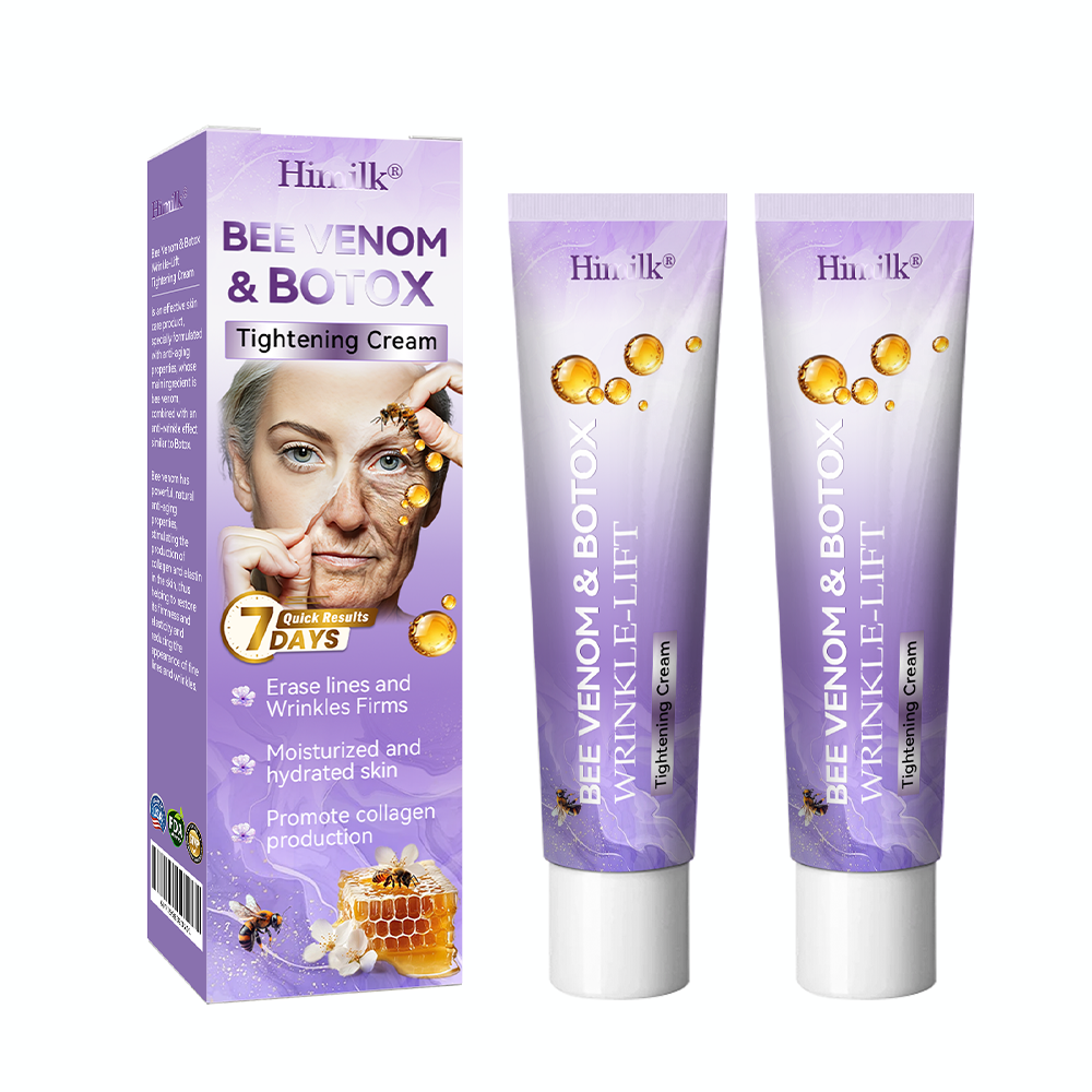 Himilk® Bee Venom & Botox Wrinkle-Lift Tightening Cream 🐝 (Anti-Aging,Hydration, Skin Repair, Acne & Dark Spot Treatment, Wart & Mole Removal, Psoriasis Relief) 🌸- Formulated in USA