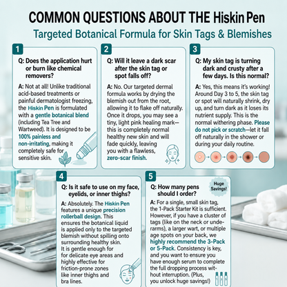 𝐇𝐈𝐒𝐊𝐈𝐍®👨‍⚕️ 𝟕-𝐃𝒂𝘆 𝐒𝗸𝐢𝐧 𝐓𝒂𝗴 & 𝐒𝐩𝙤𝐭 𝐄𝐫𝒂𝐬𝙚𝐫 Painless & Scar-Free Advanced Imperfection Removal Rollerball Pen