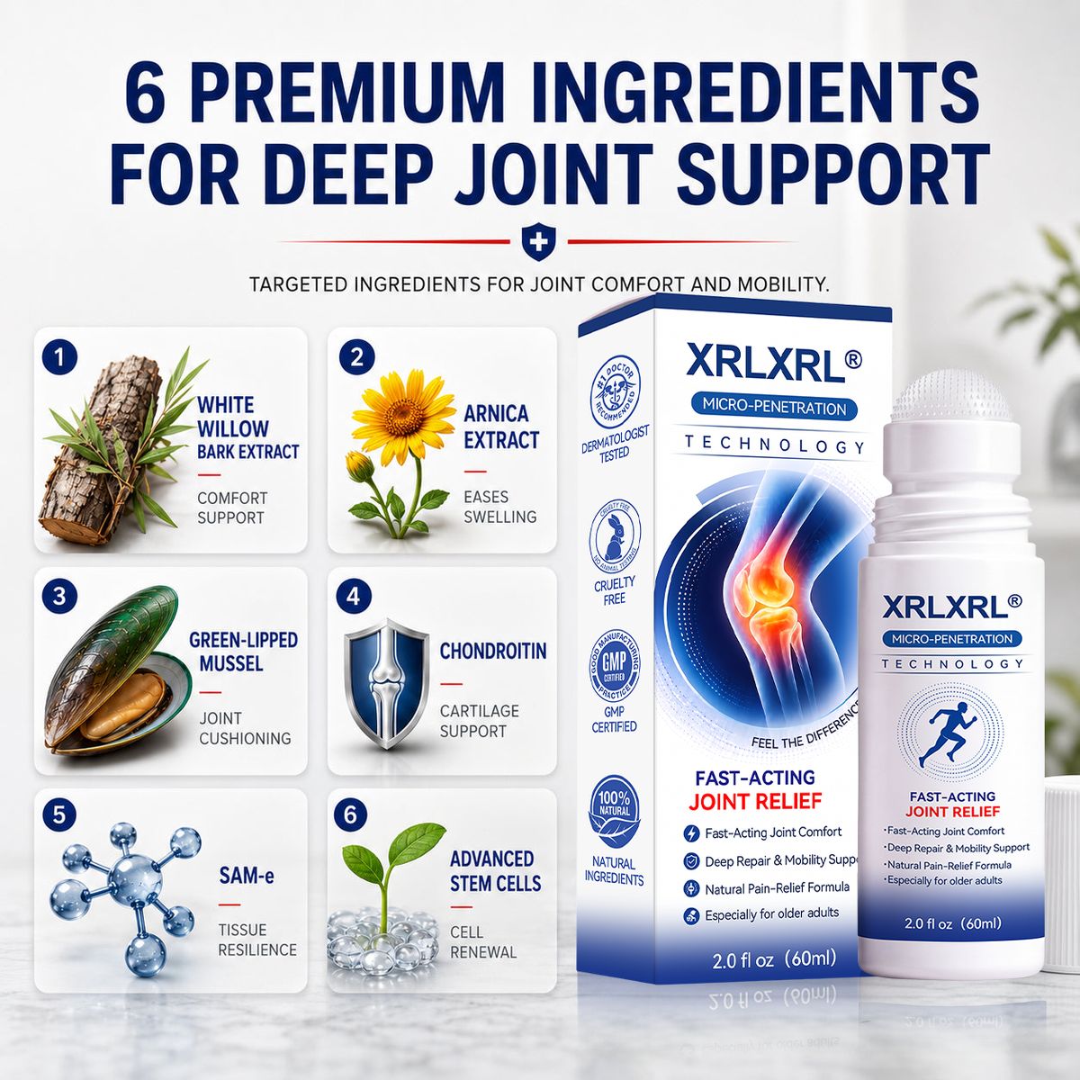 XRLXRL®🦵 NEXT-GENERATION ORTHOPEDIC RECOVERY TECHNOLOGY 0.05mm Micro-Needle Bone & Joint Recovery Roller