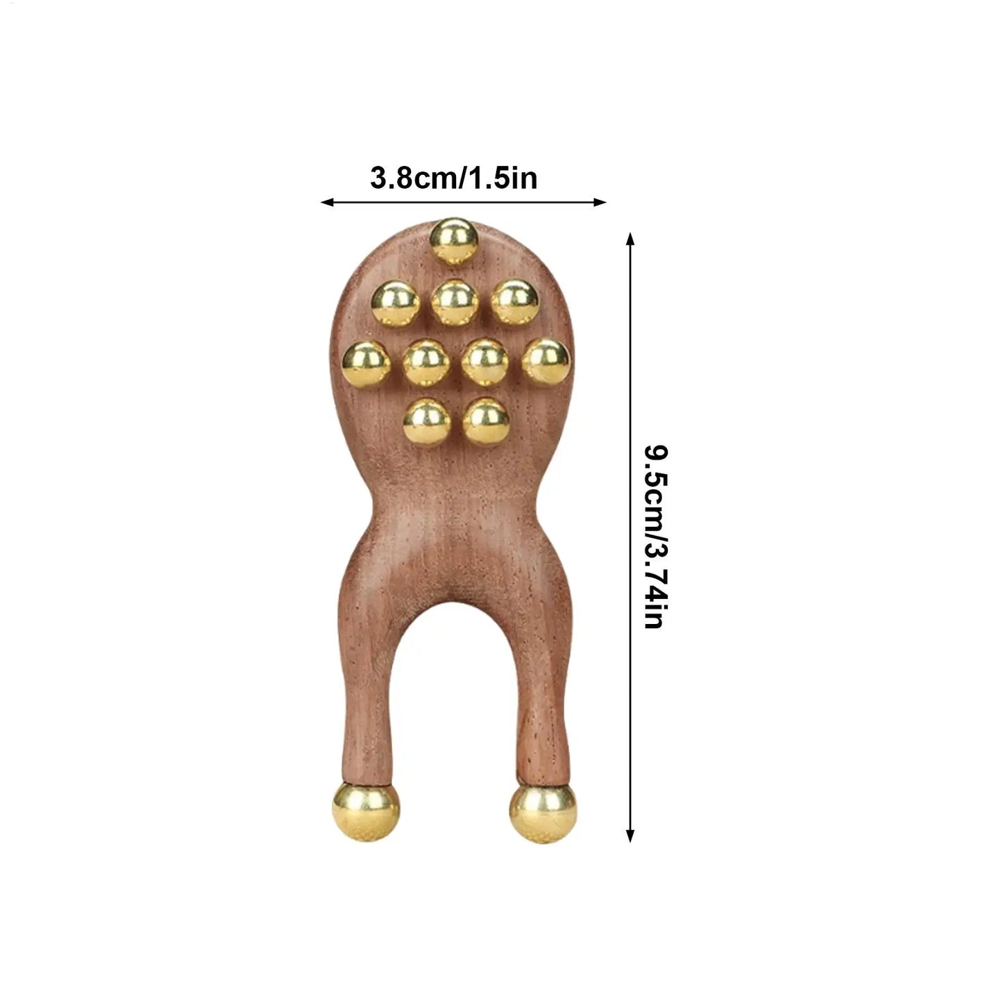 Face Massager Wooden Portable Body Sculpting Men Women Handheld Facial Massager Tool for Arm Back Leg Nose Eye Home Daily Travel
