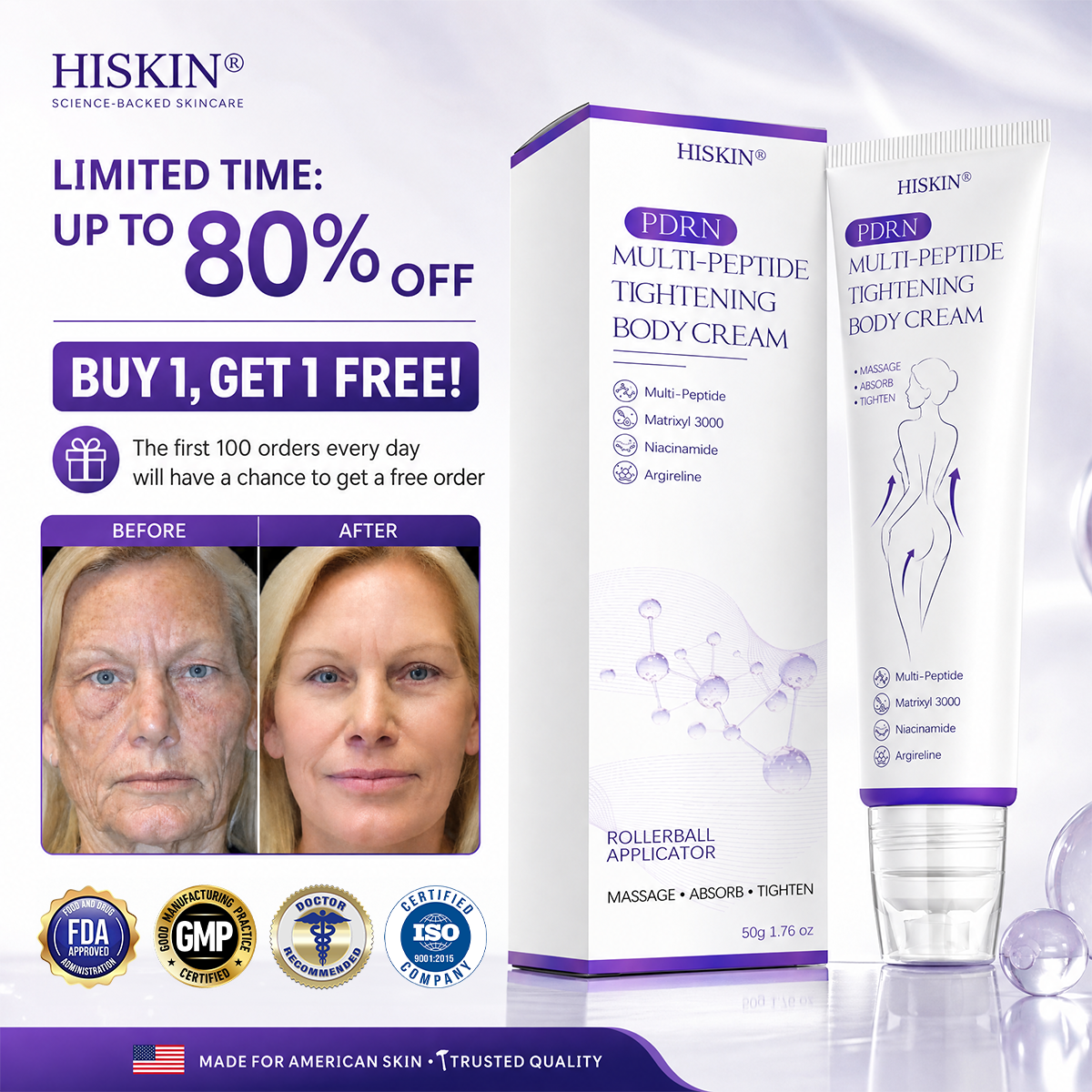 HISKIN® ---Only 10 boxes! Grab an exclusive 30% discount now! Keep your skin youthful and glowing in just 1 to 3 weeks. Don’t miss your chance—this offer won’t come around again until next year. Act fast! 180-day money back guarantee!🔥